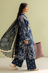 Nora-8A | 3Pc Unstitched Suit Prints Lawn Coco By Zara Shahjahan