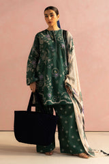 Nora-8B | 3Pc Unstitched Suit Prints Lawn Coco By Zara Shahjahan