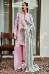 Unstitched 3-PC Embroidered Lawn Satori by Zara Shahjahan Nozomi-2A