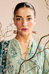 Unstitched 3-PC Embroidered Lawn Satori by Zara Shahjahan Nozomi-2B