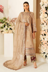 Oak | 3 Pc Unstitched Suit Embroidered Raw Silk Luxe By Alizeh