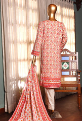 03 | 3 PC Unstitched Premium Lawn Suit By Hz Textiles