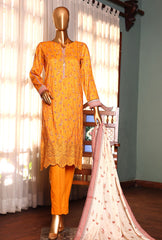 05 | 3 PC Unstitched Premium Lawn Suit By Hz Textiles