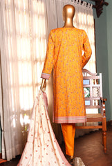 05 | 3 PC Unstitched Premium Lawn Suit By Hz Textiles