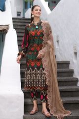 3-Pc Charizma Print Melody Printed Lawn With Printed Chiffon Dupatta PM4-02