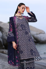 3-Pc Charizma Print Melody Printed Lawn With Printed Chiffon Dupatta PM4-06