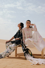 3-PC Unstitched Embroidered Luxury Lawn By Saira Rizwan | IZEL