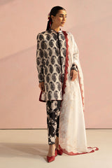 Paisley-6A | 3Pc Unstitched Suit Prints Lawn Coco By Zara Shahjahan
