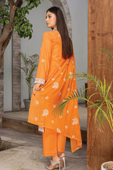 3-PC Unstitched Printed Lawn Parisa By Milli | D-03