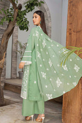 3-PC Unstitched Printed Lawn Parisa By Milli | D-05