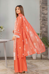 3-PC Unstitched Printed Lawn Parisa By Milli | D-06