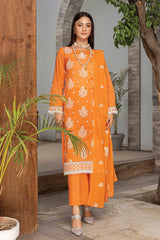 3-PC Unstitched Printed Lawn Parisa By Milli | D-03