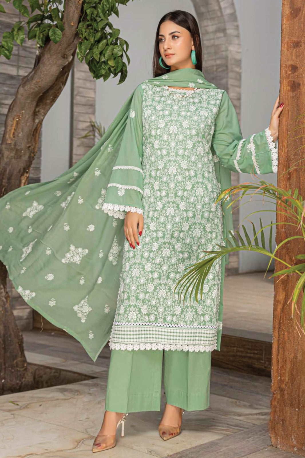 3-PC Unstitched Printed Lawn Parisa By Milli | D-05