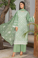 3-PC Unstitched Printed Lawn Parisa By Milli | D-05