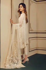 3-PC Unstitched Embroidered Chiffon Chantelle By Baroque | CH03-09