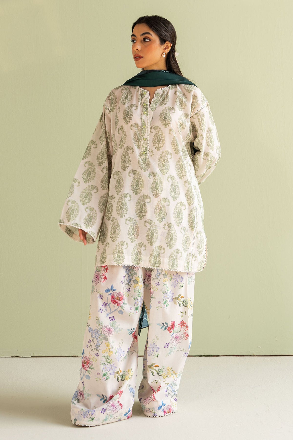 Paisley-6B | 3Pc Unstitched Suit Prints Lawn Coco By Zara Shahjahan