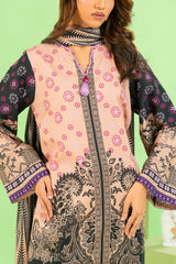 3 Piece Printed Khaddar Suit with Zari Dupatta By Gul Ahmed