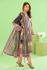 3 Piece Printed Khaddar Suit with Zari Dupatta By Gul Ahmed