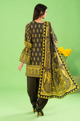 3 Piece Printed Khaddar Suit with Zari Dupatta By Gul Ahmed