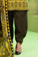 3 Piece Printed Khaddar Suit with Zari Dupatta By Gul Ahmed