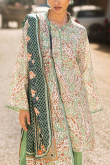 3 Piece Printed Khaddar Suit with Zari Dupatta By Gul Ahmed
