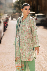 3 Piece Printed Khaddar Suit with Zari Dupatta By Gul Ahmed