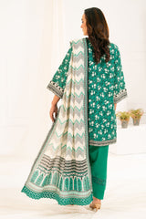 3 Piece Printed Khaddar Suit with Dupatta By Gul Ahmed