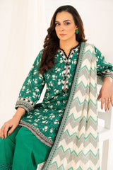 3 Piece Printed Khaddar Suit with Dupatta By Gul Ahmed