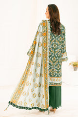 3 Piece Printed Khaddar Suit with Dupatta By Gul Ahmed
