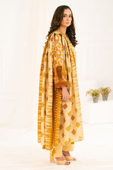3 Piece Printed Khaddar Suit with Dupatta By Gul Ahmed