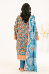 3 Piece Printed Khaddar Suit with Dupatta By Gul Ahmed