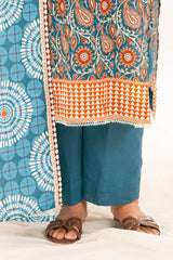 3 Piece Printed Khaddar Suit with Dupatta By Gul Ahmed