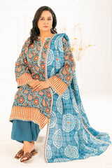 3 Piece Printed Khaddar Suit with Dupatta By Gul Ahmed