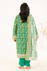 3 Piece Printed Khaddar Suit with Dupatta By Gul Ahmed