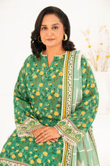 3 Piece Printed Khaddar Suit with Dupatta By Gul Ahmed