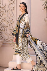 3 Piece Printed Khaddar Suit with Zari Dupatta By Gul Ahmed