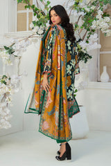 3 Piece Printed Khaddar Suit with Zari Dupatta By Gul Ahmed