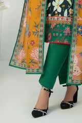 3 Piece Printed Khaddar Suit with Zari Dupatta By Gul Ahmed
