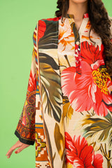 3 Piece Printed Khaddar Suit with Zari Dupatta By Gul Ahmed