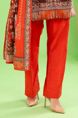 3 Piece Printed Khaddar Suit with Zari Dupatta By Gul Ahmed