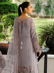 Q-104 | 3Pc Unstitched Suit Winter Luxury Chiffon Dastak By Ramsha