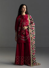 3-PC Unstitched Emroidered Lawn Coco By Zara Shahjahan | Rivae-1B