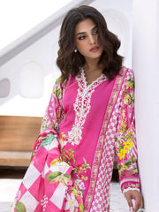 Coral Reef | 3 Pc Unstitched Leya Lawn By Roheenaz