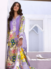 Hibiscus Bloom | 3 Pc Unstitched Leya Lawn By Roheenaz