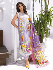 Orchid Oasis | 3 Pc Unstitched Leya Lawn By Roheenaz