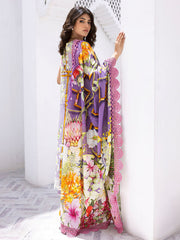 Orchid Oasis | 3 Pc Unstitched Leya Lawn By Roheenaz