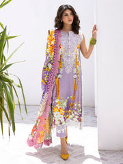 Orchid Oasis | 3 Pc Unstitched Leya Lawn By Roheenaz