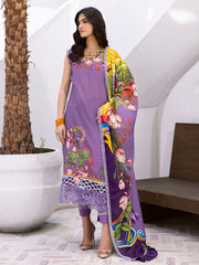 Flamingo Fancy | 3 Pc Unstitched Leya Lawn By Roheenaz