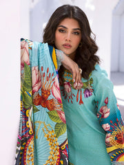 Parrot Paradise | 3 Pc Unstitched Leya Lawn By Roheenaz