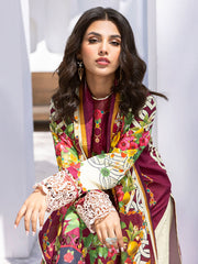 Driftwood Delight | 3 Pc Unstitched Leya Lawn By Roheenaz